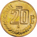 Мексика 20 сентаво 2008 год