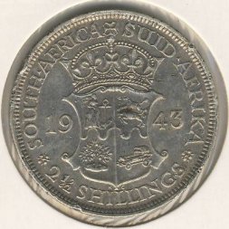 ЮАР 2 1/2 шиллинга 1943 год