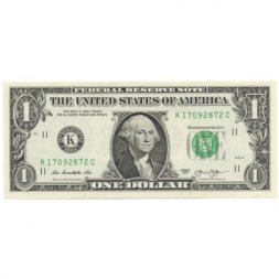 США 1 доллар 2013 год - K - UNC