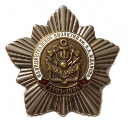 Знак Калининградское ВИОЛКУИВ им. А.А.Жданова 3-я рота 1981-1986 гг.