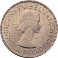 Великобритания 1 пенни 1953 год