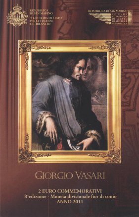 Сан-Марино 2 евро 2011 год - Джорджо Вазари