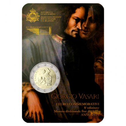 Сан-Марино 2 евро 2011 год - Джорджо Вазари