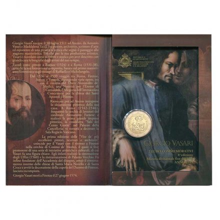 Сан-Марино 2 евро 2011 год - Джорджо Вазари