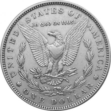 США 1 доллар 1890 год - Морган (без отметки монетного двора)