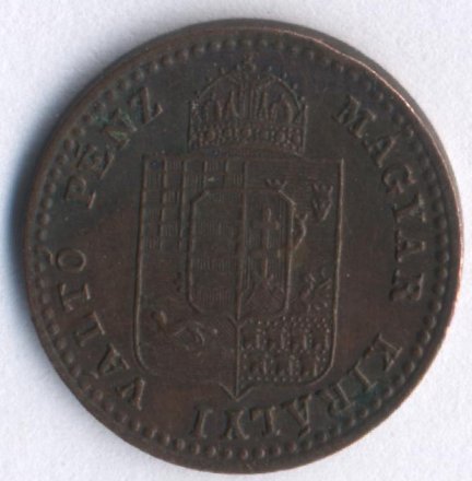 Венгрия 5/10 крейцера 1882 год