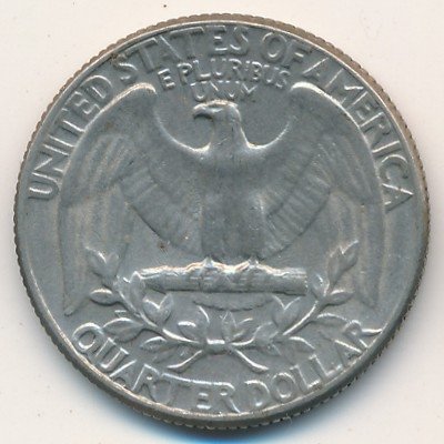 США 25 центов (1/4 доллара) 1968 год (D)