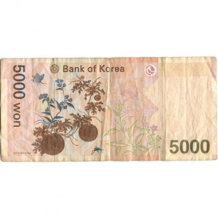 Южная Корея 5000 вон 2006 год - Конфуцианский ученый - F
