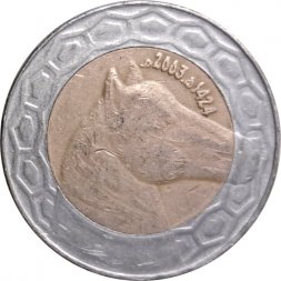 Алжир 100 динаров 2003 (1424) год - Лошадь