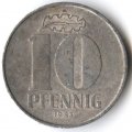 ГДР 10 пфеннигов 1983 год
