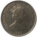 Каймановы острова 10 центов 1987 год
