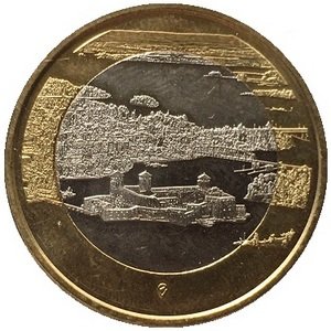 Финляндия 5 евро 2018 год - Замок Олавинлинна
