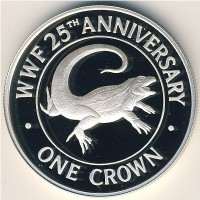 Монета Теркс и Кайкос 1 крона 1988 год
