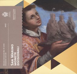 Евро серия Сан-Марино 2017 года (8 монет) в банковской упаковке