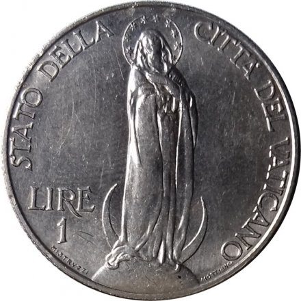 Ватикан 1 лира 1936 год