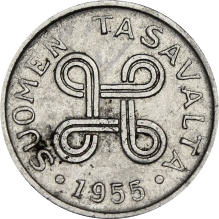 Финляндия 1 марка 1955 год