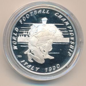 Лаос 50 кип 1989 год - Чемпионат мира по футболу в Италии 1990