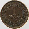 Дания 1 эре 1909 год - Король Фредерик VIII