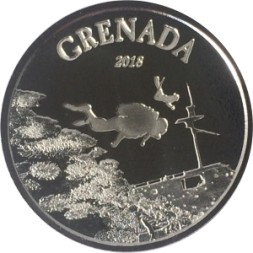 Восточные Карибы 2 доллара 2018 год - Гренада