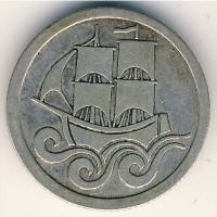 Монета Данциг 1/2 гульдена 1923 год