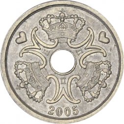 Дания 1 крона 2005 год