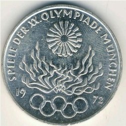 ФРГ 10 марок 1972 год (G)