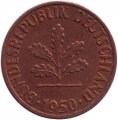 ФРГ 1 пфенниг 1950 год (G)