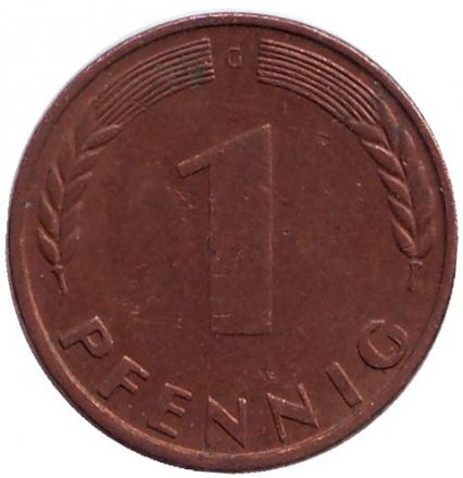 ФРГ 1 пфенниг 1950 год (G)
