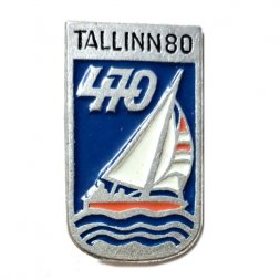 Значок Олимпийские игры. Таллин-80. Яхты класса "470"