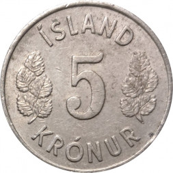 Исландия 5 крон 1969 год