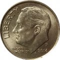 США 1 дайм (10 центов) 2014 год - Франклин Рузвельт (P)