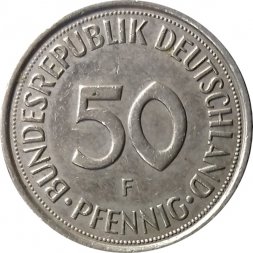 ФРГ 50 пфеннигов 1990 год (F)