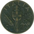 Италия 10 чентезимо 1940 год - Король Виктор Эммануил III