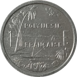 Французская Полинезия 1 франк 1985 год