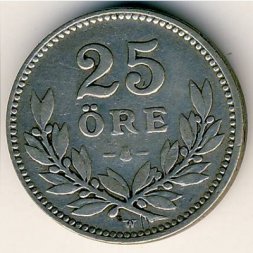 Швеция 25 эре 1927 год