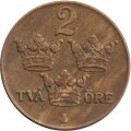 Швеция 2 эре 1942 год (бронза)