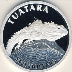 Новая Зеландия 5 долларов 2007 год