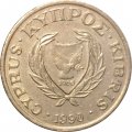 Кипр 5 центов 1990 год - Голова быка