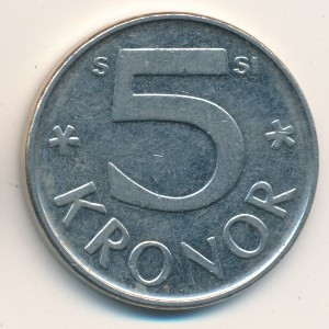 Швеция 5 крон 2008 год