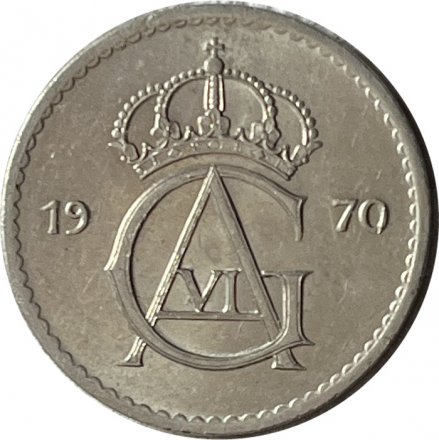 Швеция 50 эре 1970 год