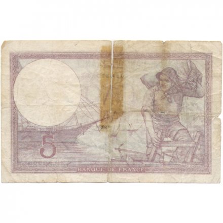 Франция 5 франков 1933 год - F