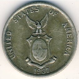 Филиппины 20 сентаво 1937 год