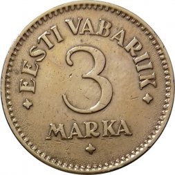 Эстония 3 марки 1925 год