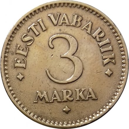 Эстония 3 марки 1925 год