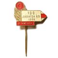 Значок-иголка 100 jarnich km. 1966. X rocnik. Чехословакия. Туризм