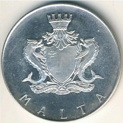Мальта 2 фунта 1974 год - Джованни Франческо Абела