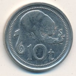Монета Папуа - Новая Гвинея 10 тоа 2009 год