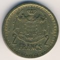 Монако 2 франка 1945 год