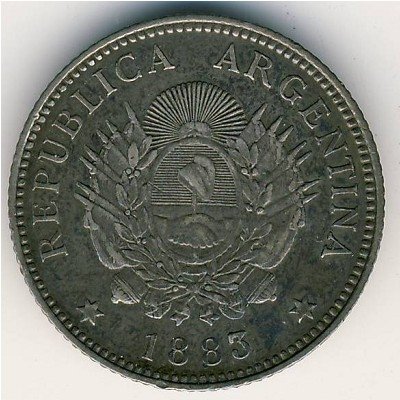 Аргентина 20 сентаво 1883 год