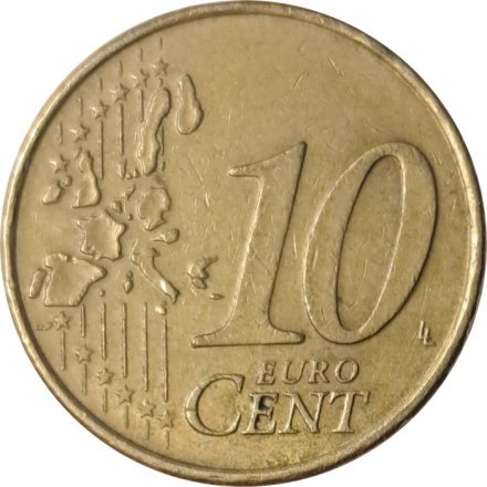 Нидерланды 10 евроцентов 2000 год